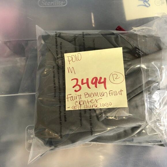 Dunning Golf Mens Polo Shirt Gray Button Up Logo Stretch Short Sleeve Size XL * - Picture 11 of 12